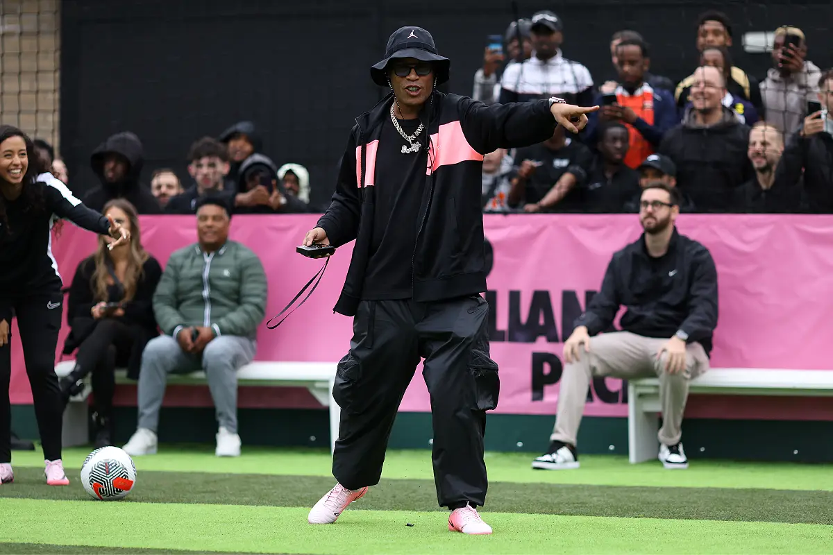 Ronaldinho à Londres en mai 2024 (Photo by Charlie Crowhurst/Getty Images For Nike).