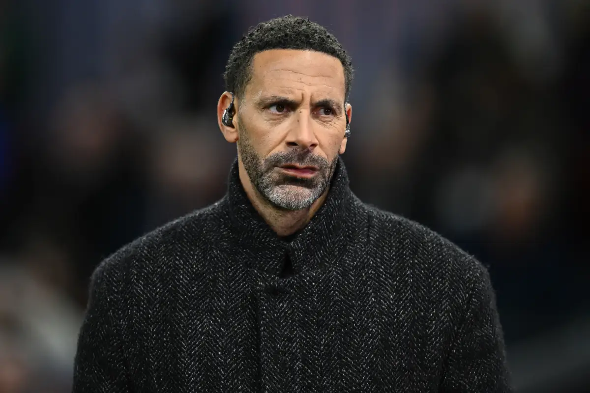 Rio Ferdinand en marge d'un match de Ligue des champions (Photo by Gareth Copley/Getty Images).