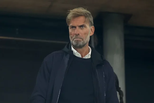 Klopp lors de la demi-finale de Coupe d'Allemagne entre Stuttgart et Leipzig (Photo by Alex Grimm/Getty Images).