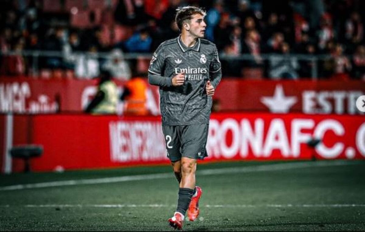 Dani Yanez sous le maillot du Real Madrid en décembre (Crédit : danielyb7/Instagram)