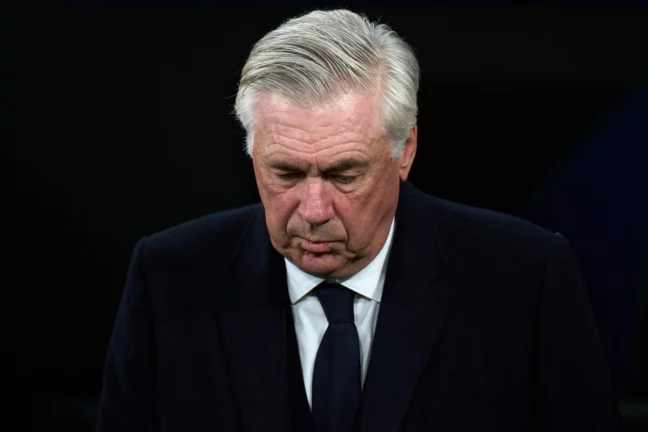 MADRID, SPAIN - APRIL 16: Carlo Ancelotti, Head Coach of Real Madrid, looks on prior to the UEFA Champions League 2024/25 Quarter Final Second Leg match between Real Madrid C.F. and Arsenal FC at Estadio Santiago Bernabeu on April 16, 2025 in Madrid, Spain. (Photo by Angel Martinez/Getty Images)