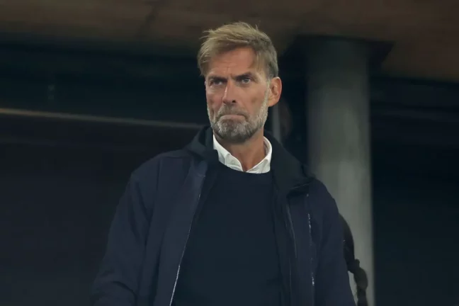 STUTTGART, GERMANY - APRIL 02: Juergen Klopp, Global Head of Soccer RB Leipzig, is seen prior to the DFB Cup Semi Final between VfB Stuttgart and RB Leipzig at Mercedes-Benz Arena on April 02, 2025 in Stuttgart, Germany. (Photo by Alex Grimm/Getty Images)