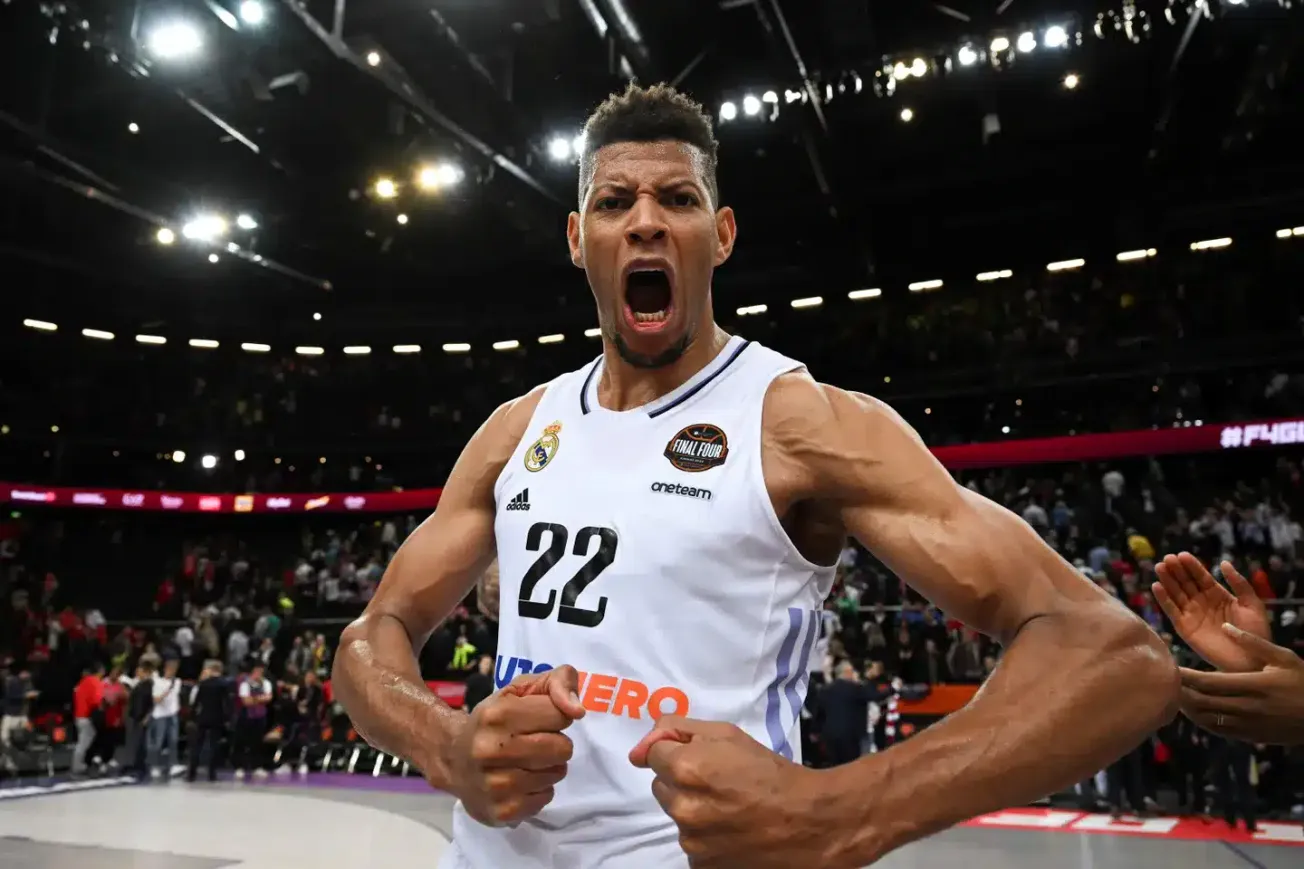 Walter Tavares après Real Madrid-Paris Basketball (RealMadrid.com)