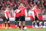 BERLIN, GERMANY - APRIL 19: Angelo Stiller of VfB Stuttgart warms up prior to the Bundesliga match between 1. FC Union Berlin and VfB Stuttgart at Stadion An der Alten Foersterei on April 19, 2025 in Berlin, Germany. (Photo by Maja Hitij/Getty Images)