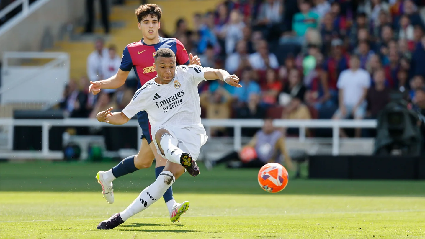 Kylian Mbappé n'a pas tremblé face à Szczęsny. Hélas, cela n'aura pas été suffisant pour le Real Madrid (realmadrid.com)