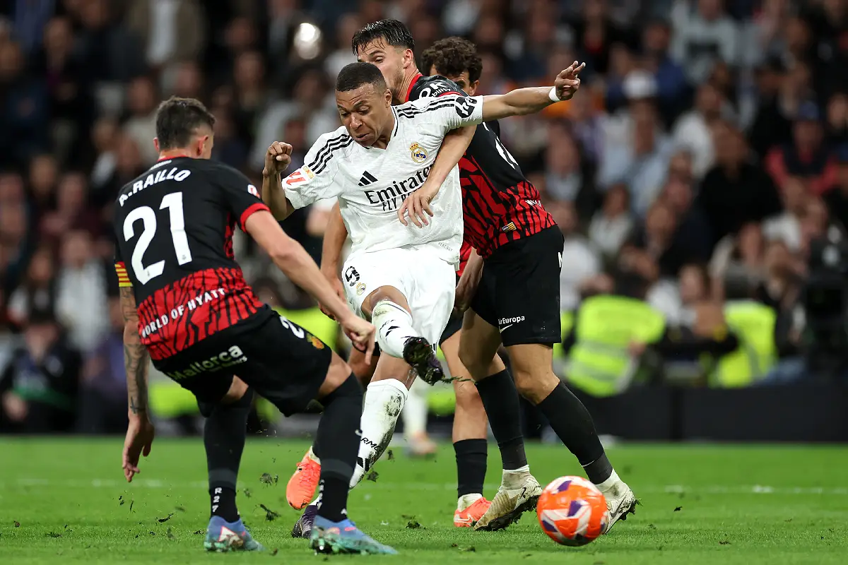 Mbappé face à Majorque (Photo by Florencia Tan Jun/Getty Images).