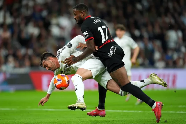 Asencio lors du match face à Majorque (Photo by Angel Martinez/Getty Images).