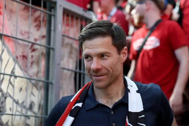 Xabi Alonso le week-end dernier (Photo by Lars Baron/Getty Images).