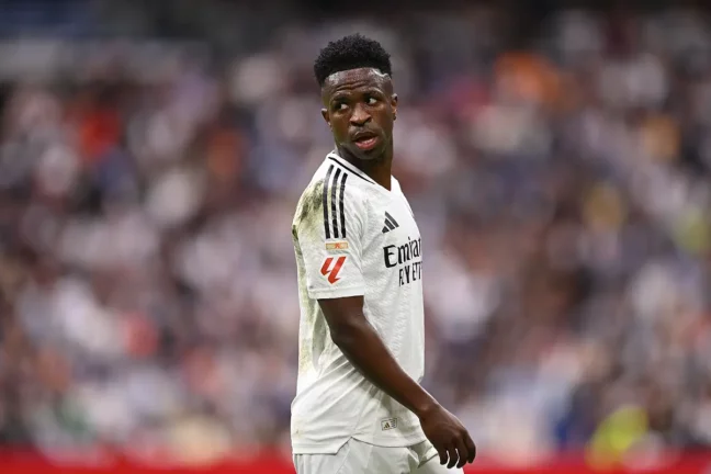Vinicius face au Celta de Vigo (Photo by Denis Doyle/Getty Images).