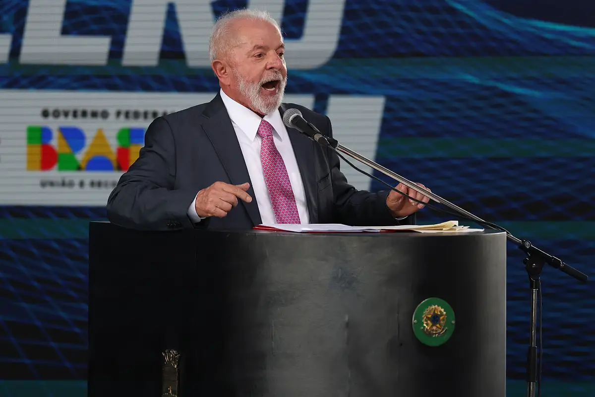 Lula en mars 2024 (Photo by Lucas Figueiredo/Getty Images).