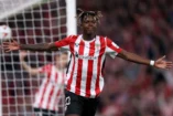 BILBAO, SPAIN - APRIL 17: Nico Williams of Athletic Club celebrates scoring his team's second goal during the UEFA Europa League 2024/25 Quarter Final Second Leg match between Athletic Club and Rangers FC at Estadio de San Mames on April 17, 2025 in Bilbao, Spain. (Photo by Ion Alcoba Beitia/Getty Images)
