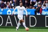 VITORIA-GASTEIZ, SPAIN - APRIL 13: Jude Bellingham of Real Madrid in action during the LaLiga match between Deportivo Alaves and Real Madrid CF at Estadio de Mendizorroza on April 13, 2025 in Vitoria-Gasteiz, Spain. (Photo by Juan Manuel Serrano Arce/Getty Images)