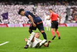 MADRID, SPAIN - MAY 04: Yoel Lago of Celta Vigo reacts towards Kylian Mbappe of Real Madrid during the LaLiga match between Real Madrid CF and RC Celta de Vigo at Estadio Santiago Bernabeu on May 04, 2025 in Madrid, Spain. (Photo by Denis Doyle/Getty Images)