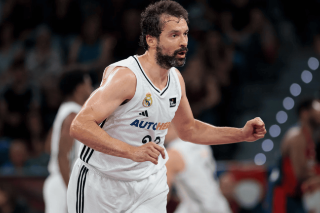 Sergio Llull avec le Real Madrid, vendredi 6 juin, face au Baskonia (realmadrid.com).