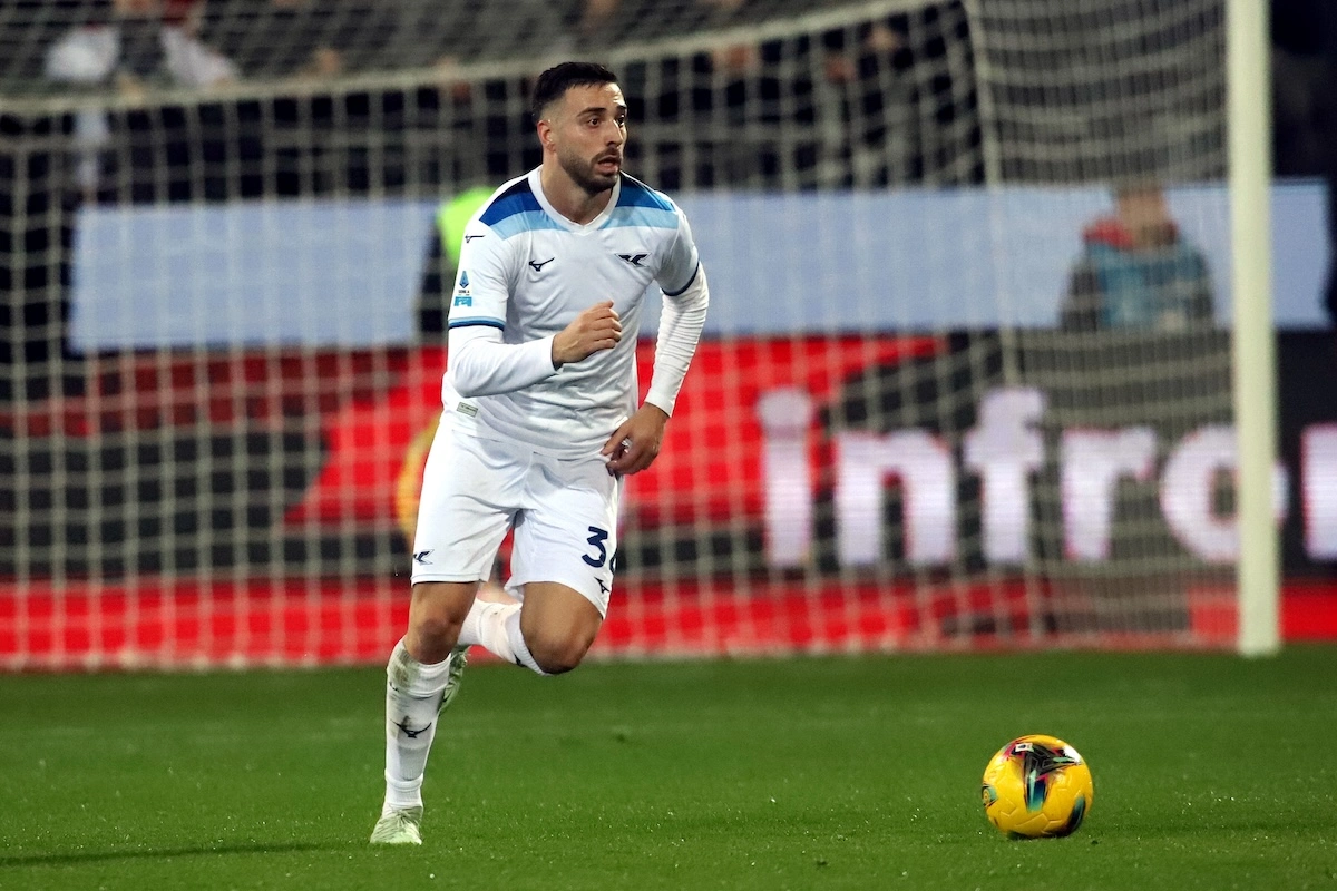 CAGLIARI, ITALY - FEBRUARY 03: Mario Gila of Lazio in action during the Serie A match between Cagliari and SS Lazio at Sardegna Arena on February 03, 2025 in Cagliari, Italy. (Photo by Enrico Locci/Getty Images)