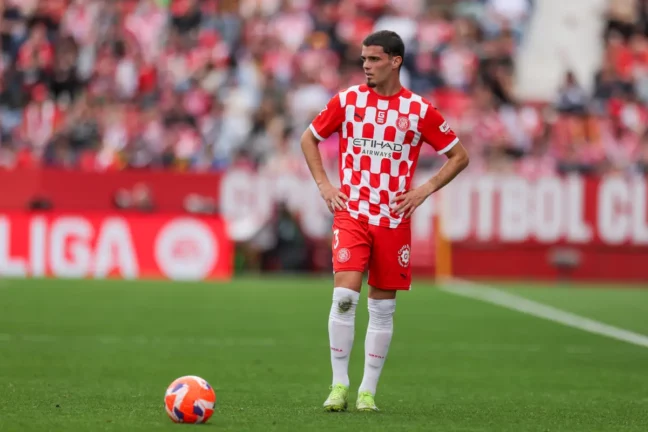 Le Real Madrid pourrait récupérer un pactole grâce à Miguel Gutierrez (Photo by Judit Cartiel/Getty Images).