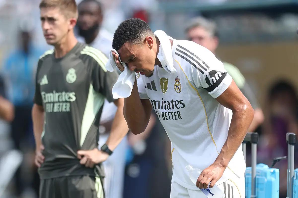 Alexander-Arnold lors de Real Madrid - Pachuca (Photo by Richard Pelham/Getty Images).