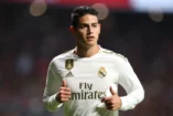 MADRID, SPAIN - SEPTEMBER 28: James Rodriguez of Real Madrid looks on during the Liga match between Club Atletico de Madrid and Real Madrid CF at Wanda Metropolitano on September 28, 2019 in Madrid, Spain. (Photo by Angel Martinez/Getty Images)