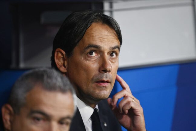 MUNICH, GERMANY - MAY 31: Simone Inzaghi, Head Coach of FC Internazionale, looks on prior to the UEFA Champions League Final 2025 between Paris Saint-Germain and FC Internazionale Milano at Munich Football Arena on May 31, 2025 in Munich, Germany. (Photo by Stu Forster/Getty Images)