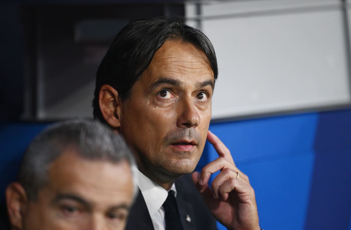 MUNICH, GERMANY - MAY 31: Simone Inzaghi, Head Coach of FC Internazionale, looks on prior to the UEFA Champions League Final 2025 between Paris Saint-Germain and FC Internazionale Milano at Munich Football Arena on May 31, 2025 in Munich, Germany. (Photo by Stu Forster/Getty Images)