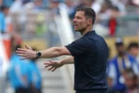 CHARLOTTE, NORTH CAROLINA - JUNE 22: Xabi Alonso, Head Coach of Real Madrid C. F., reacts during the FIFA Club World Cup 2025 group H match between Real Madrid CF and CF Pachuca at Bank of America Stadium on June 22, 2025 in Charlotte, North Carolina. (Photo by Richard Pelham/Getty Images)