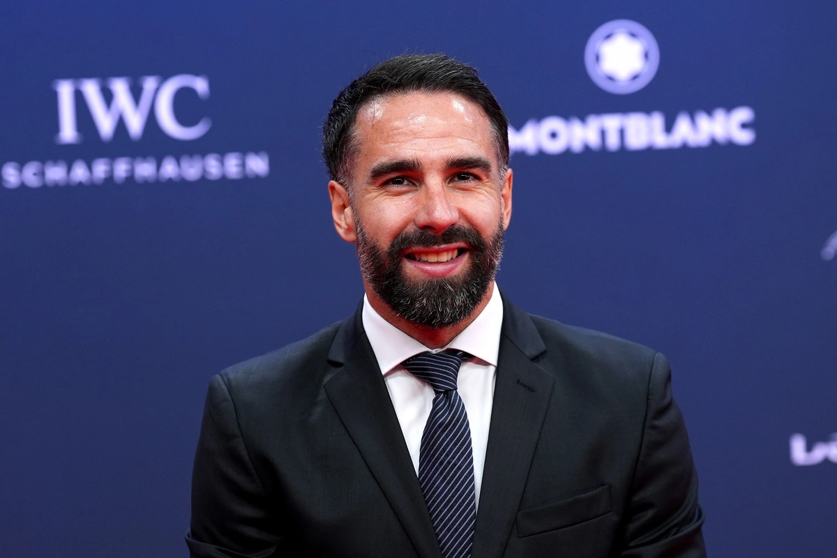 MADRID, SPAIN - APRIL 21: Dani Carvajal poses at the Laureus World Sports Awards Madrid 2025 at Galería de Cristal on April 21, 2025 in Madrid, Spain. (Photo by Angel Martinez/Getty Images for Laureus)