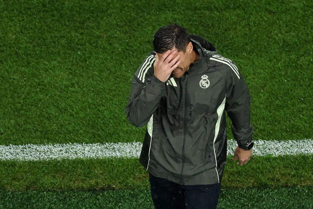 Xabi Alonso lors du match face à Salzbourg (Photo by Luke Hales/Getty Images).