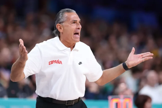 Scariolo lors des JO 2024 (Photo by Gregory Shamus/Getty Images).