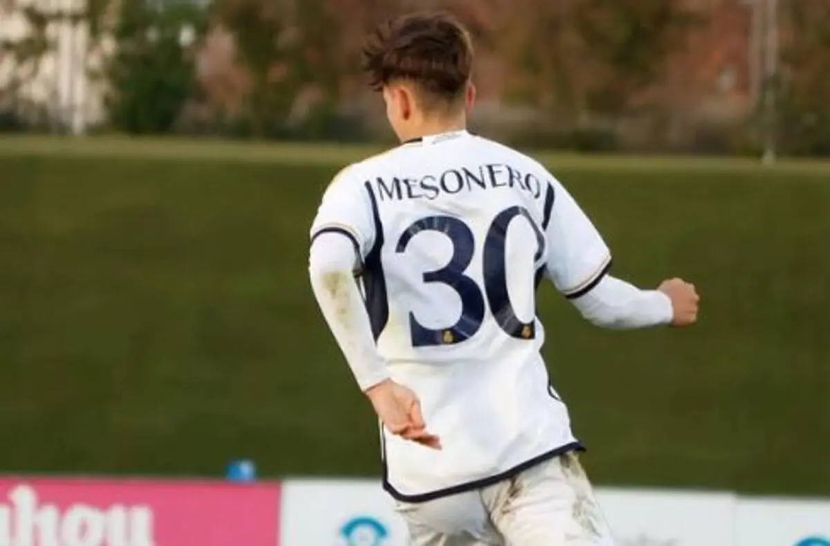 Dani Mesonero avec le Real Madrid Castilla (Instagram/mesonero10)