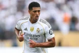 EAST RUTHERFORD, NEW JERSEY - JULY 09: Jude Bellingham of Real Madrid looks on during the FIFA Club World Cup 2025 semi-final match between Paris Saint-Germain and Real Madrid CF at MetLife Stadium on July 09, 2025 in East Rutherford, New Jersey. (Photo by David Ramos/Getty Images).