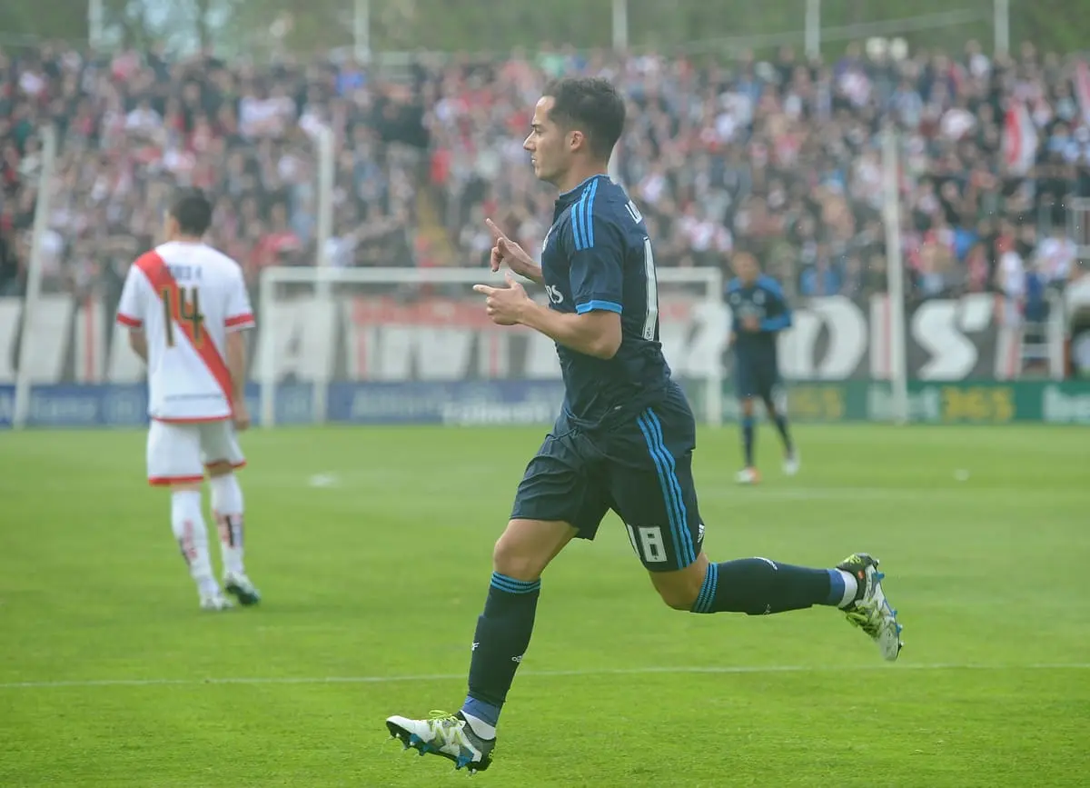 MADRID, SPAIN - APRIL 23: Lucas Vazquez of Real Madrid celebrates after scoring his team's 2nd goal during the La Liga match between Rayo Vallecano and Real Madrid at Estadio de Vallecas on April 23, 2016 in Madrid, Spain. (Photo by Denis Doyle/Getty Images)
