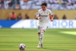 MIAMI GARDENS, FLORIDA - JUNE 18: Fran Garcia #20 of Real Madrid C.F. controls the ball during the FIFA Club World Cup 2025 group H match between Real Madrid CF and Al Hilal at Hard Rock Stadium on June 18, 2025 in Miami Gardens, Florida. (Photo by Megan Briggs/Getty Images)
