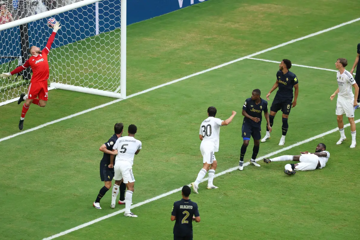 Gonzalo García, l'auteur de l'unique but de la rencontre, peut apporter la présence aérienne qui a manquée au Real Madrid cette saison (Photo by Kevin C. Cox/Getty Images)