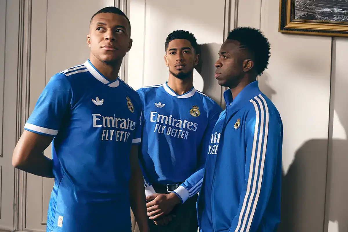 Le nouveau maillot du Real Madrid porté (realmadrid.com).