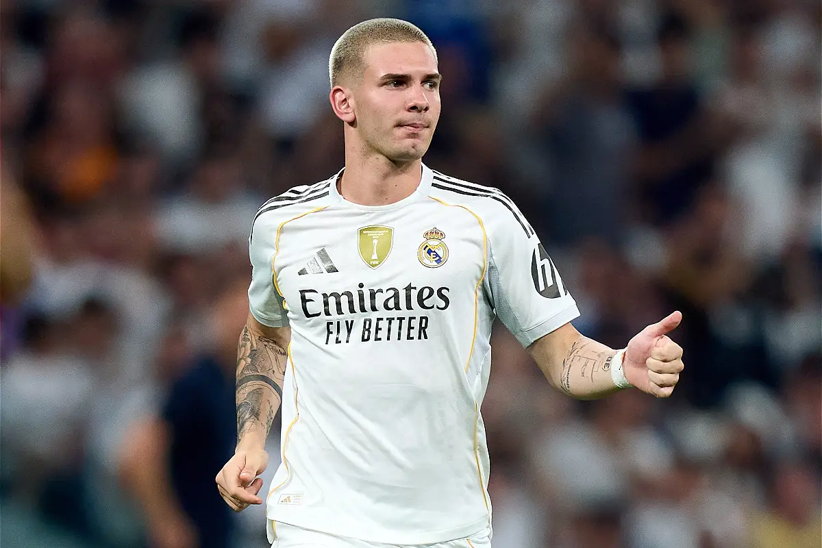 Mastantuono face à Osasuna (Photo by Angel Martinez/Getty Images).