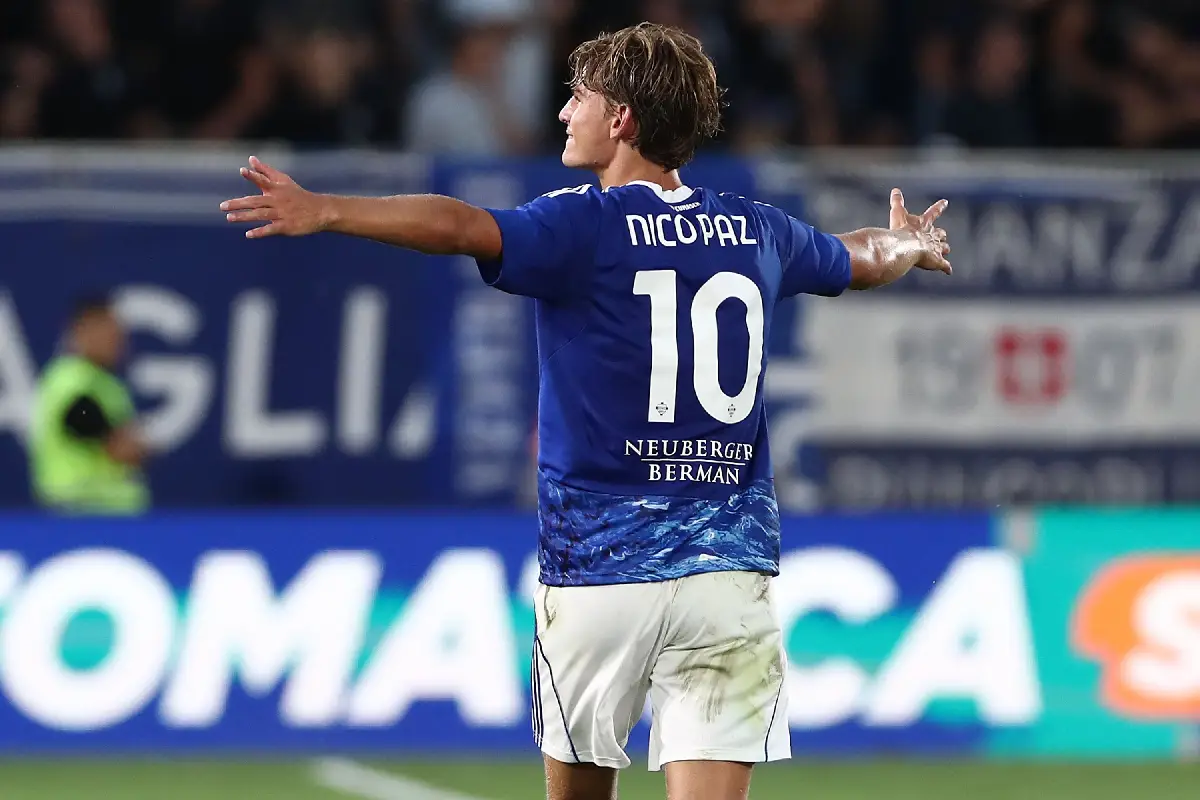 Nico Paz le week-end dernier (Photo by Marco Luzzani/Getty Images).