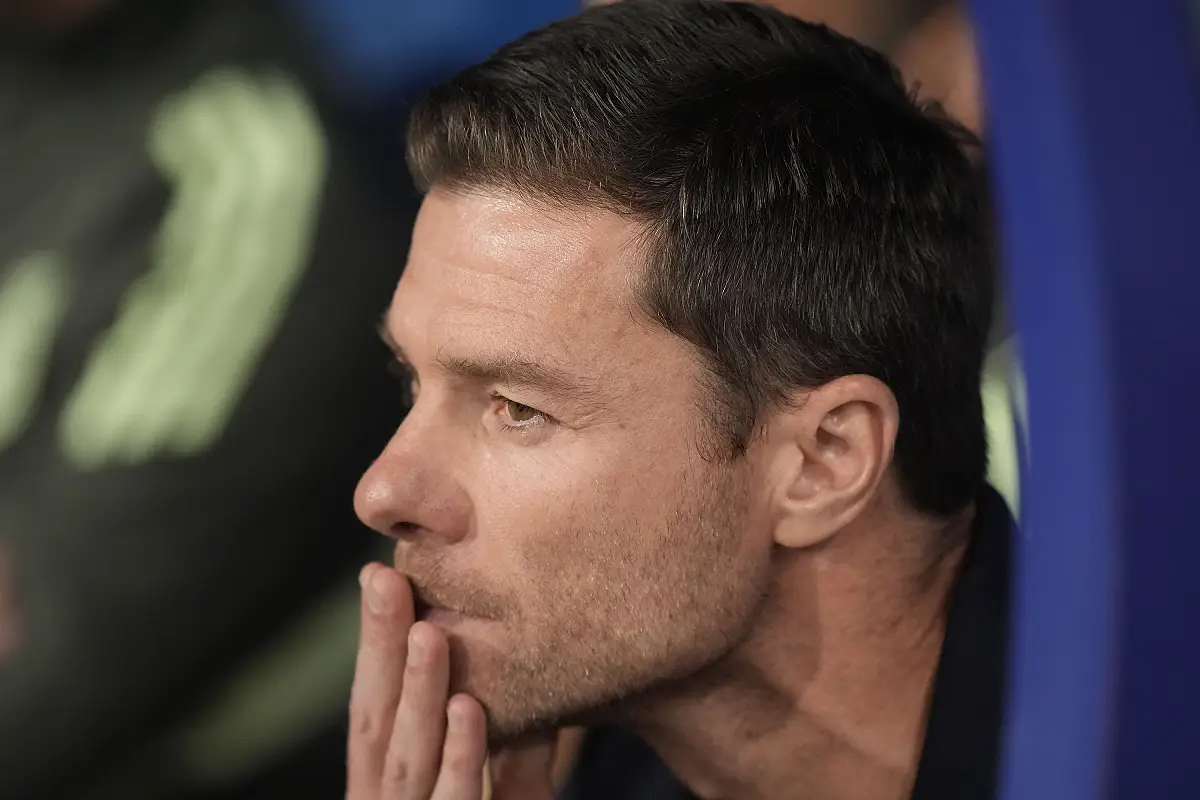 OVIEDO, SPAIN - AUGUST 24: Xabi Alonso, head coach of Real Madrid looks on during the LaLiga EA Sports match between Real Oviedo and Real Madrid CF at Carlos Tartiere on August 24, 2025 in Oviedo, Spain. (Photo by Juan Manuel Serrano Arce/Getty Images)