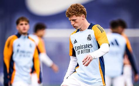 Jeremy De Léon à l'entraînement avec le Real Madrid (Instagram/10jeremyandre)