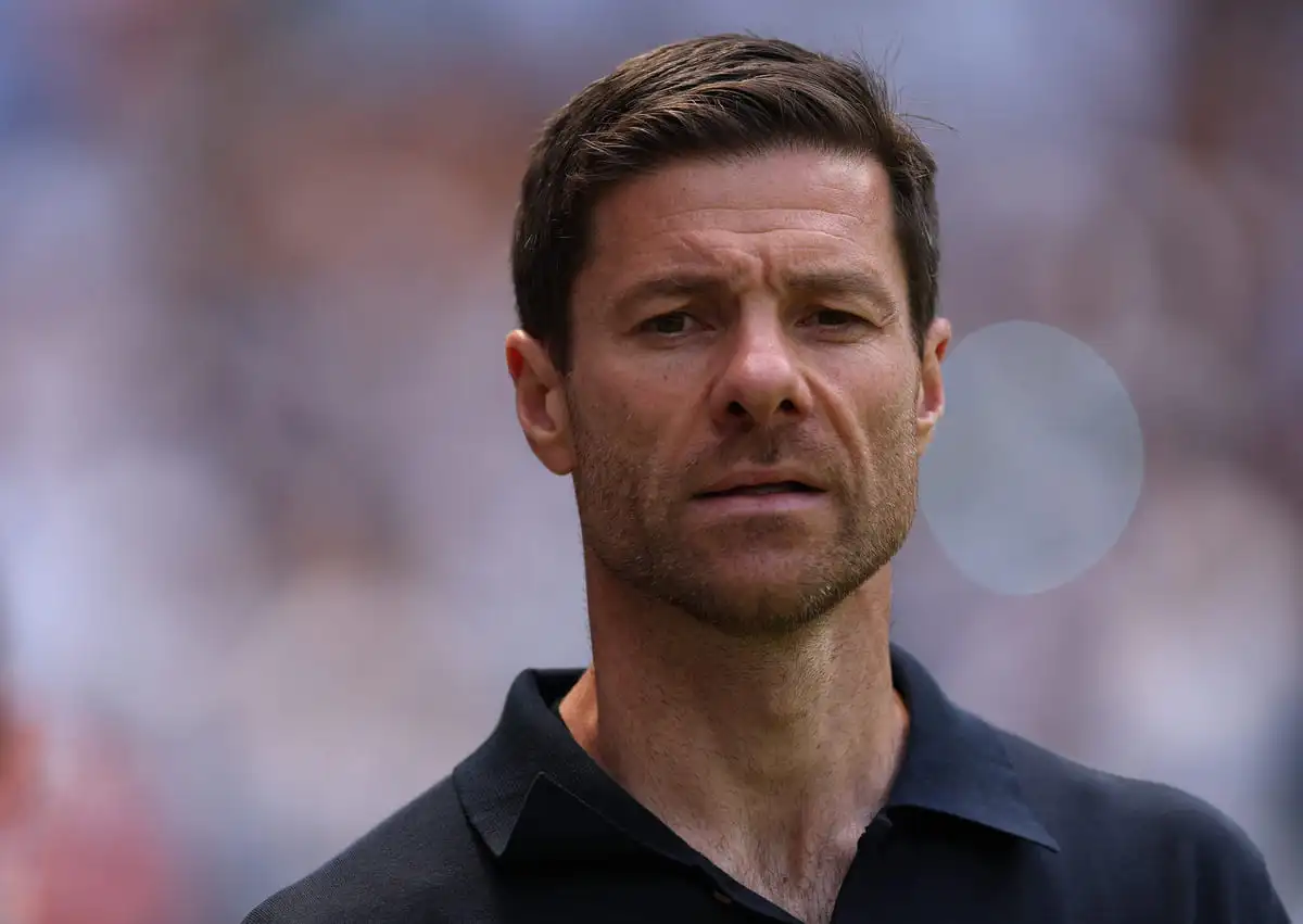 MIAMI GARDENS, FLORIDA - JUNE 18: Xabi Alonso, Head Coach of Real Madrid C.F. makes his way onto the pitch during the FIFA Club World Cup 2025 group H match between Real Madrid CF and Al Hilal at Hard Rock Stadium on June 18, 2025 in Miami Gardens, Florida. (Photo by Dan Mullan/Getty Images)