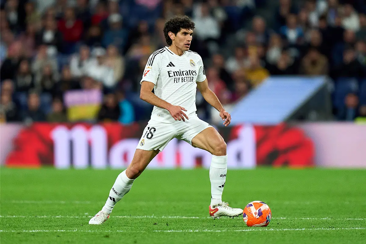 Jesus Vallejo avec le Real Madrid en mai dernier (Photo by Angel Martinez/Getty Images).