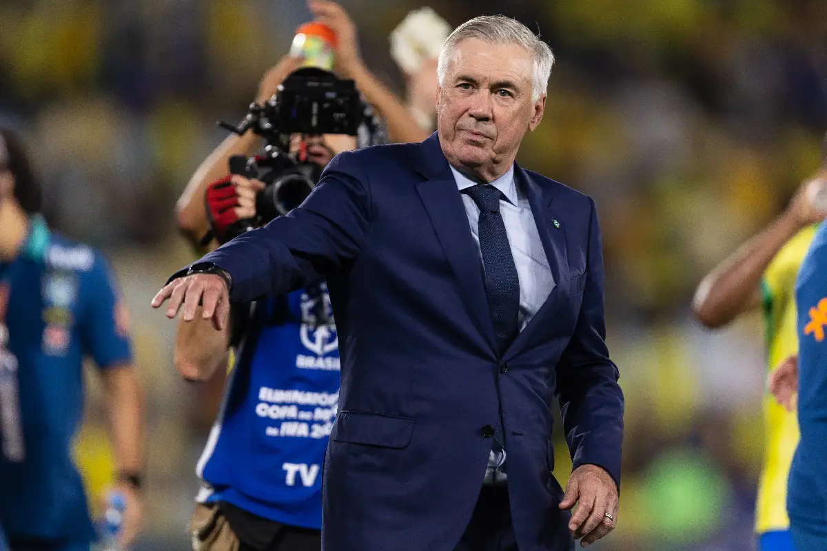Ancelotti après la victoire face au Chili (Photo by Ruano Carneiro/Getty Images).
