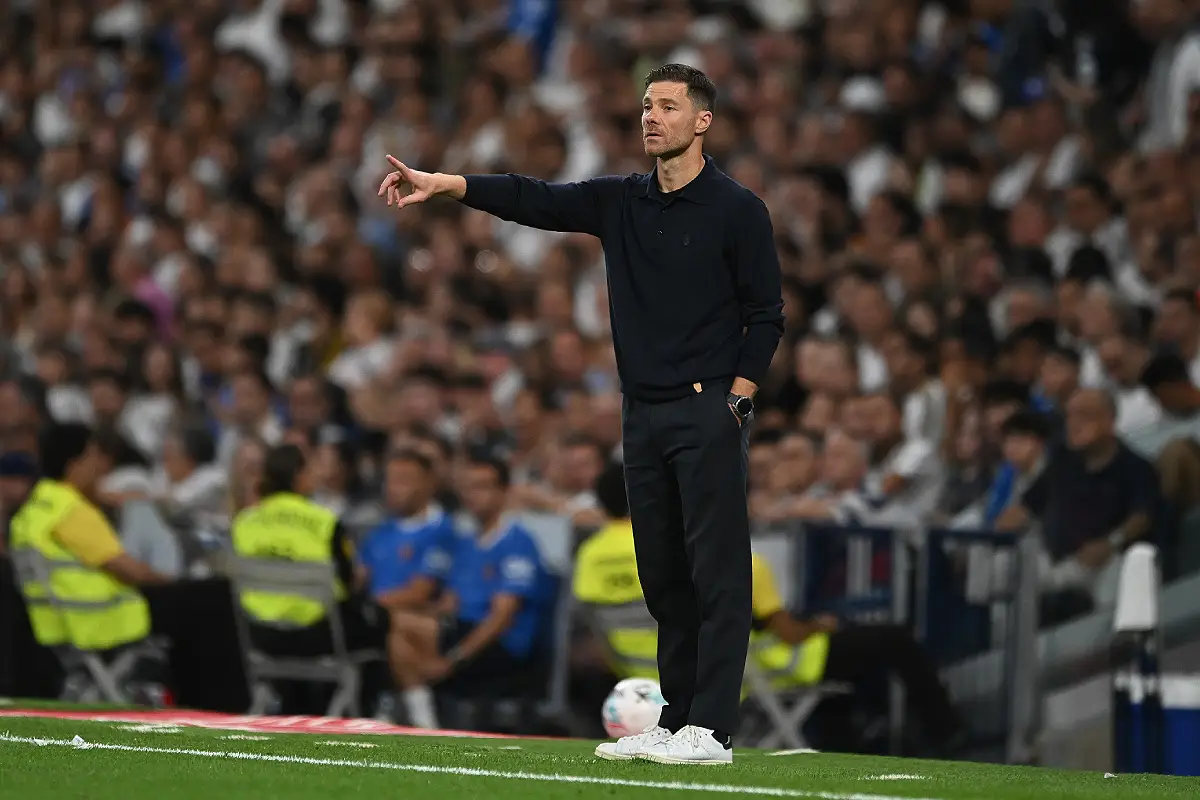 Xabi Alonso lors du match face à Majorque (Photo by Denis Doyle/Getty Images).
