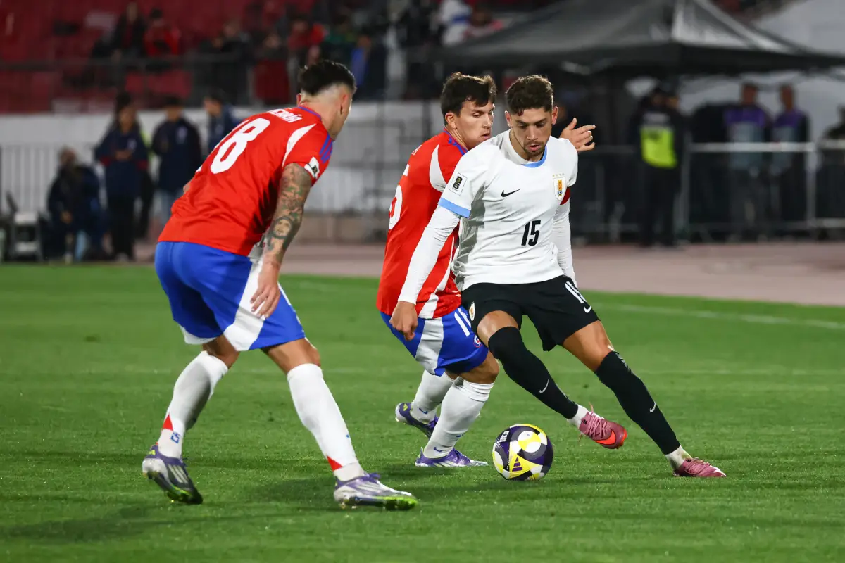 Valverde face au Chili (Photo by Marcelo Hernandez/Getty Images).
