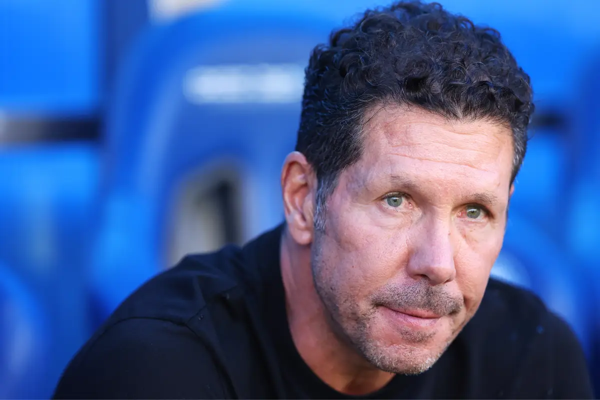 Simeone lors de Alavés - Atlético de Madrid (Photo by Ion Alcoba Beitia/Getty Images)