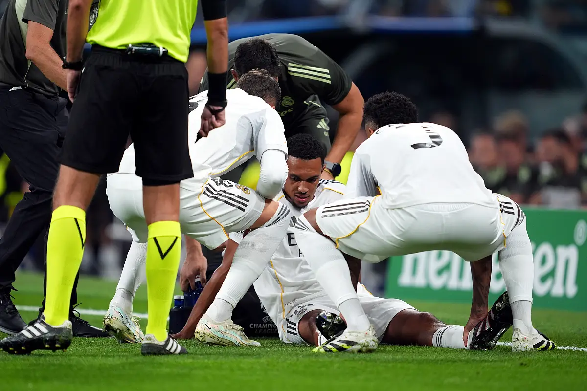 Trent Alexander-Arnold avant sa sortie mardi soir (Photo by Mateo Villalba Sanchez/Getty Images).