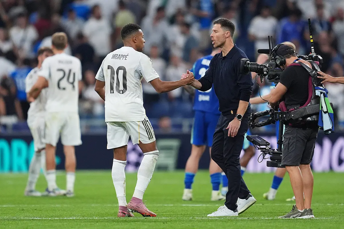 Le Real Madrid est une équipe qui instaure un gros pressing désormais (Photo by Mateo Villalba Sanchez/Getty Images).