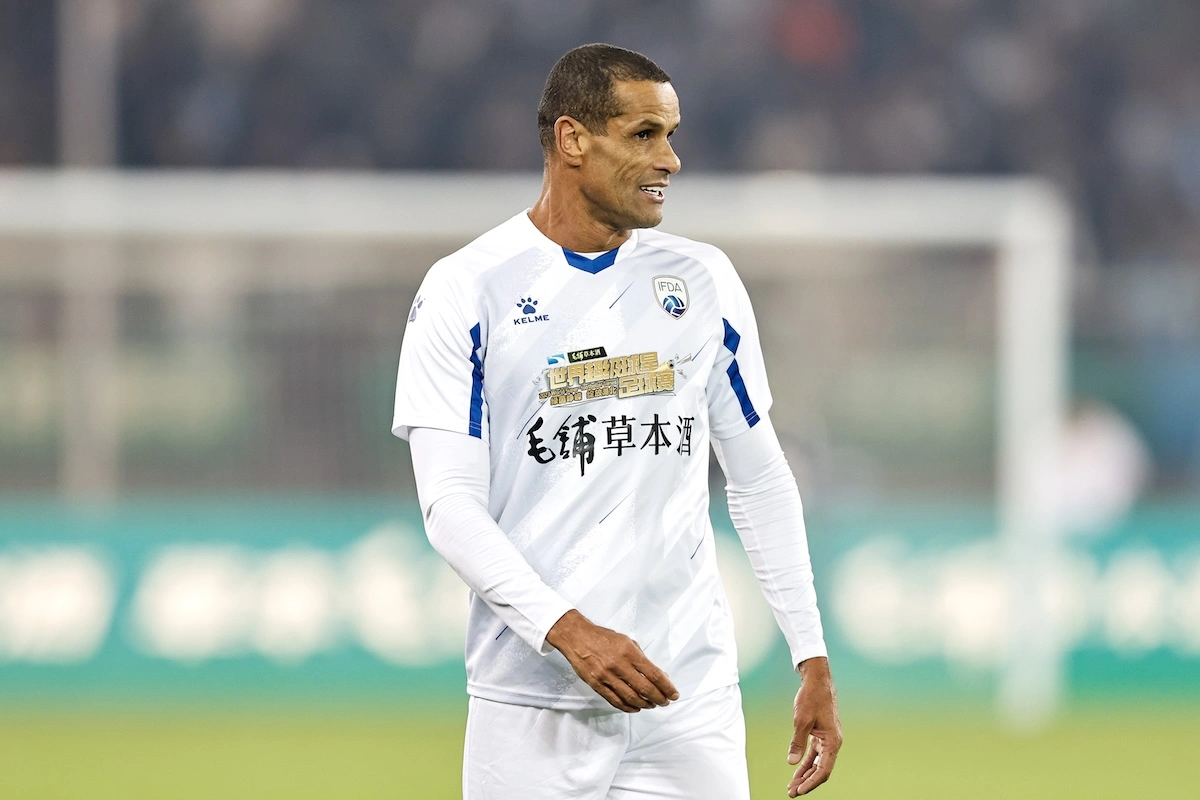 WUHAN, CHINA - NOVEMBER 26: The former Brazil player Rivaldo react during the 2023 World Super-footballer Games between American Star Team and European Star Team at Wuhan Sports Center on November 26, 2023 in Wuhan, China. (photo by Wang He/Getty images)(Photo by Wang He/Getty Images)