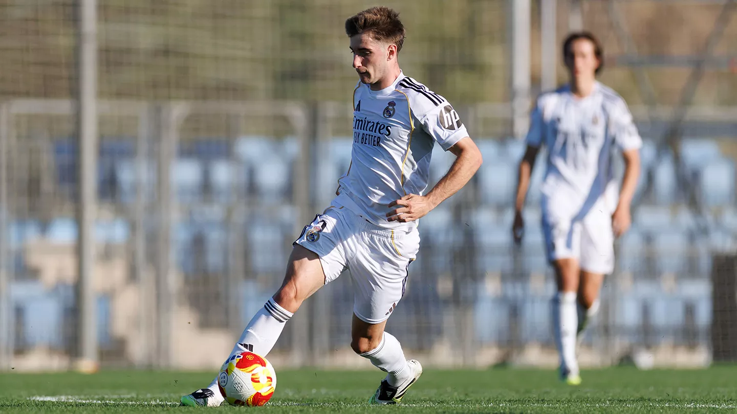 Cesar Palacios, impliqué sur les trois buts du Real Madrid Castilla face à Ponferrada (realmadrid.com)
