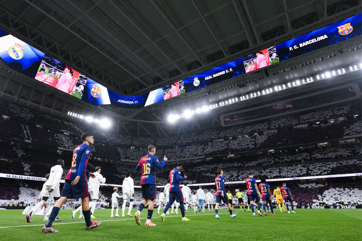 Le Clasico au Bernabéu en octobre 2024 (Photo by David Ramos/Getty Images).