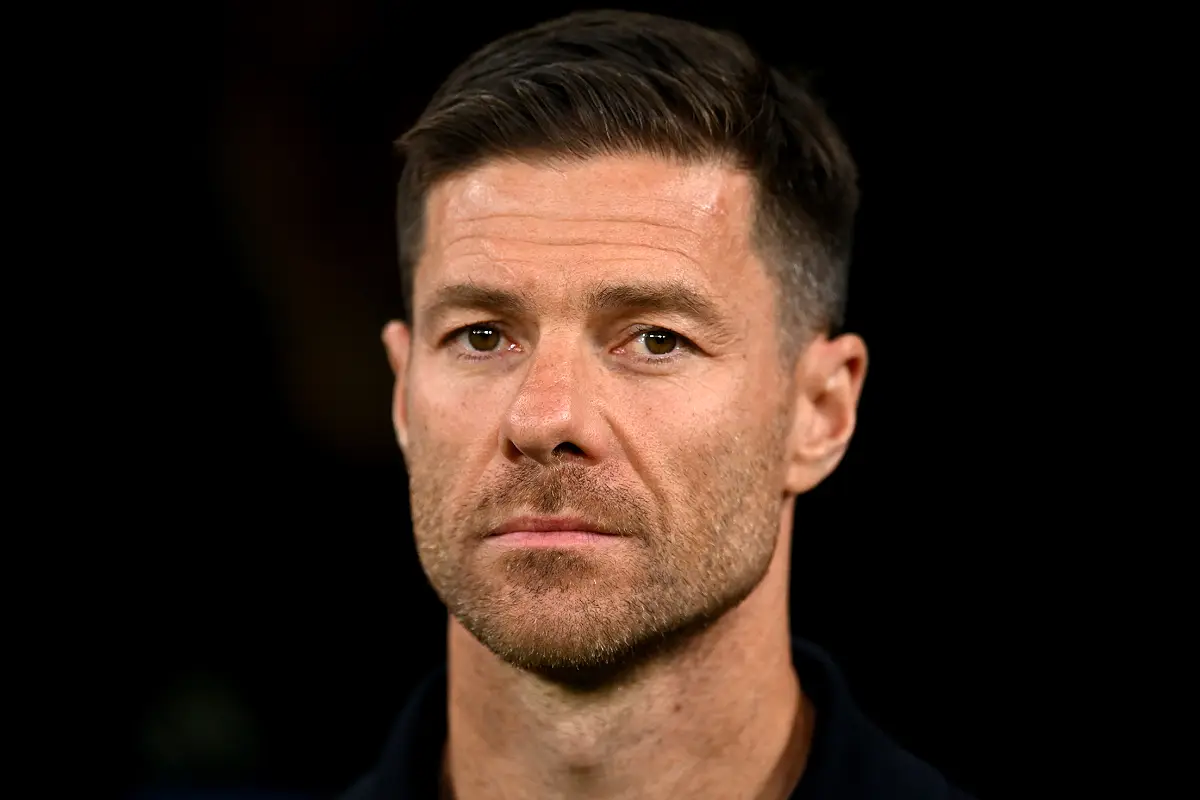MADRID, SPAIN - OCTOBER 04: Xabi Alonso, Head Coach of Real Madrid, looks on during the LaLiga EA Sports match between Real Madrid CF and Villarreal CF at Estadio Santiago Bernabeu on October 04, 2025 in Madrid, Spain. (Photo by Denis Doyle/Getty Images)